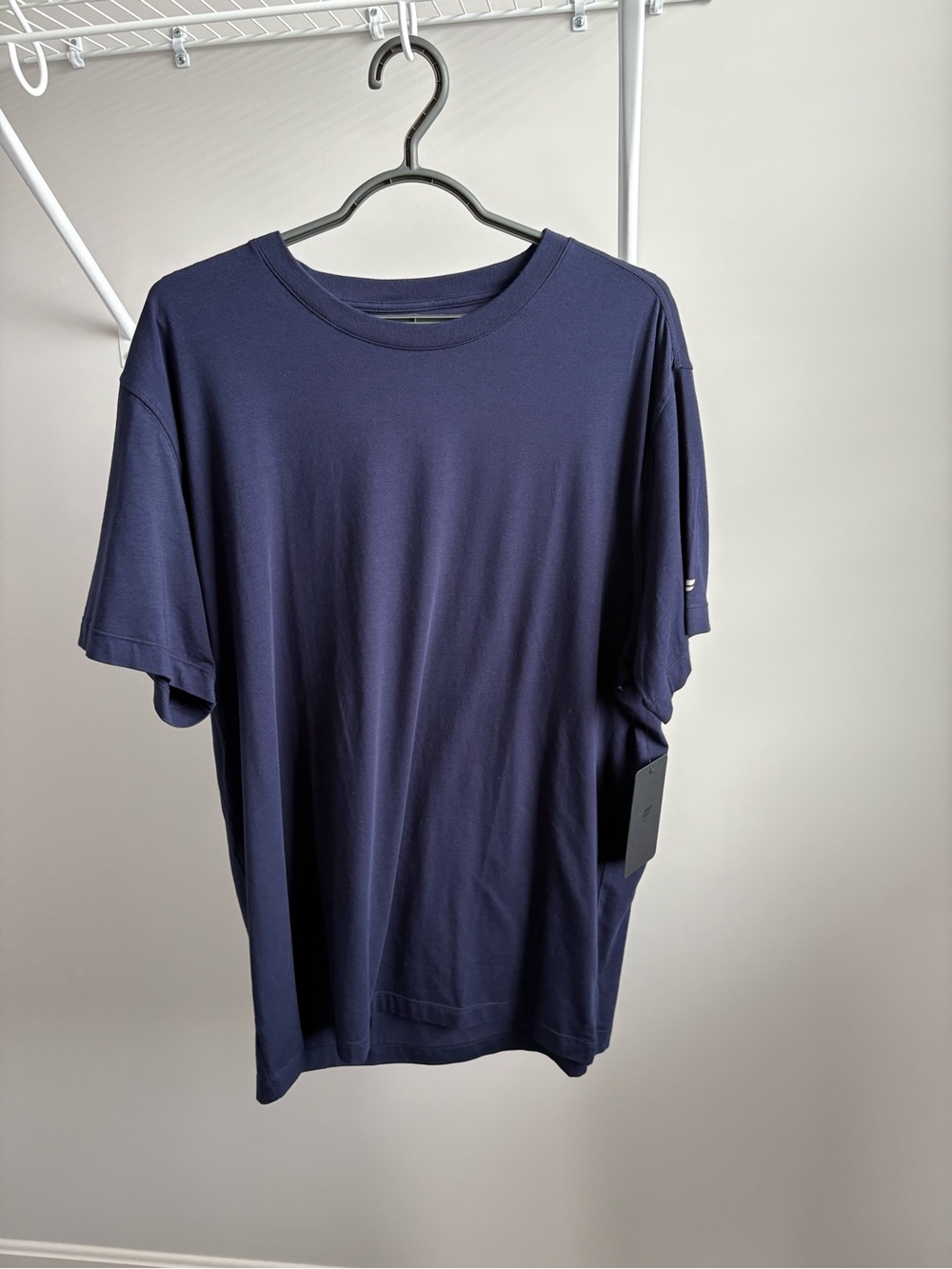 NWT Fabletics Men's Navy Short Sleeve Crew Tee